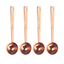 Amazon Hot selling  multi function coffee bean measuring scoop long handle tea spoon stainless steel coffee scoops